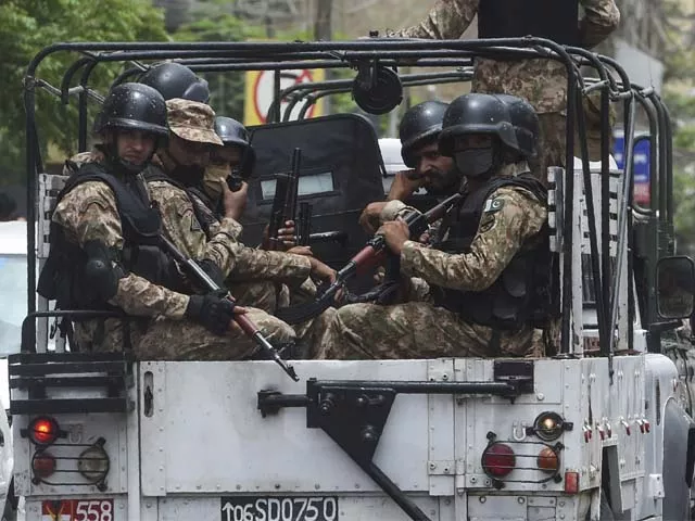paramilitary soldiers on patrol near the pakistan stock exchange building following an attack photo afp paramilitary soldiers on patrol near the pakistan stock exchange building following an attack photo afp