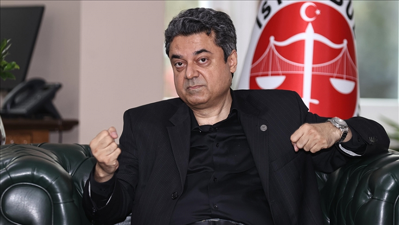 federal minister of law and justice farogh naseem speaks during an exclusive interview with anadolu agency in istanbul turkey on october 11 2021 photo anadolu agency
