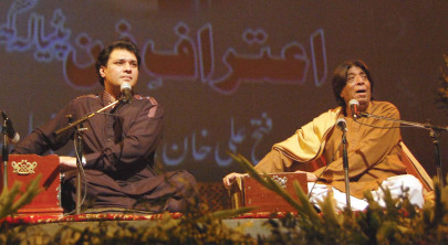 a familiar voice drifting in the aisles