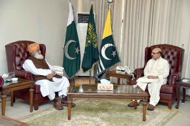jui f chief maulana fazlur rehman calls on ajk president sardar masood khan in muzaffarabad photo twitter masood khan jui f chief maulana fazlur rehman calls on ajk president sardar masood khan in muzaffarabad photo twitter masood khan