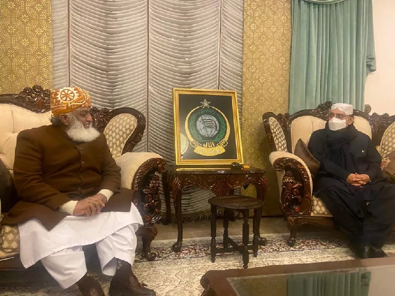 jui f chief maulana fazlur rehman meets with ppp leader asif ali zardari in islamabad photo express jui f chief maulana fazlur rehman meets with ppp leader asif ali zardari in islamabad photo express