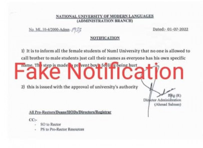 fact check did numl uni ban female students from calling their male peers brother fact check did numl uni ban female students from calling their male peers brother