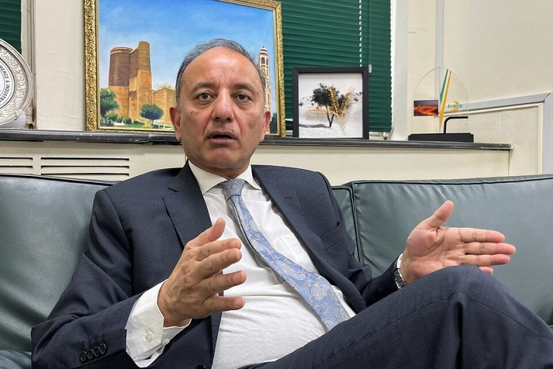 federal minister of petroleum musadik masood malik speaks with reuters during an interview in islamabad june 11 2024 photo reuters