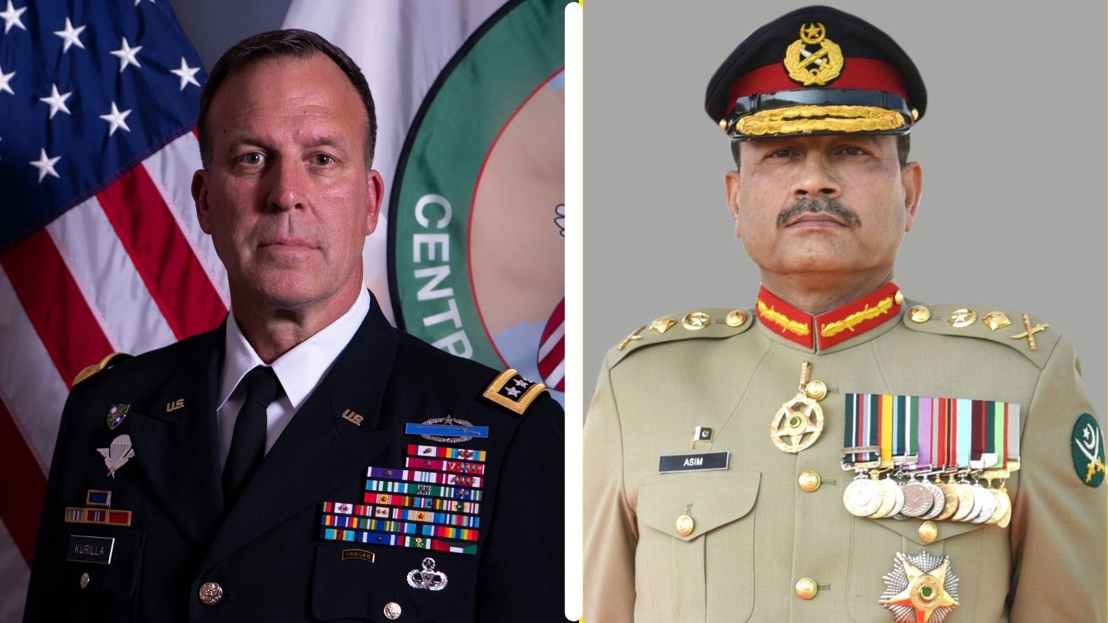 general michael erik kurilla commander us central command centcom l and coas gen asim munir r photo centcom twitter