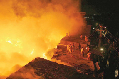 first wife sets second on fire