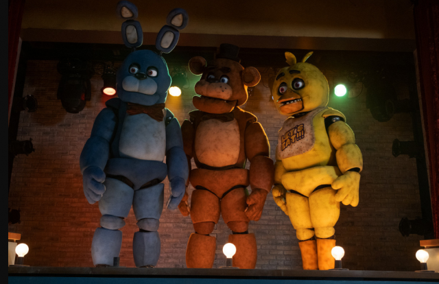 a trio of large animatronic animals from five nights at freddy s universal blumhouse a trio of large animatronic animals from five nights at freddy s universal blumhouse