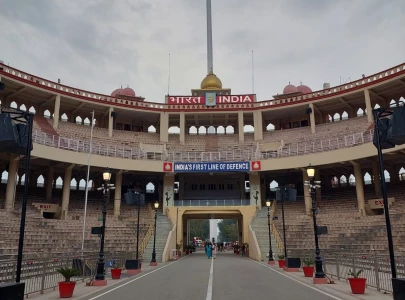 indo pak battle of tallest flag at wagah border to start once again indo pak battle of tallest flag at wagah border to start once again