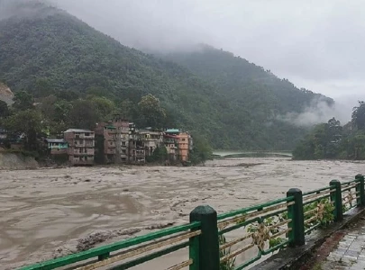 five killed by india glacial lake burst flood 23 soldiers missing