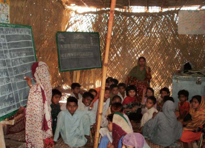 flood rehabilitation church helps children from sukkur slums read and write