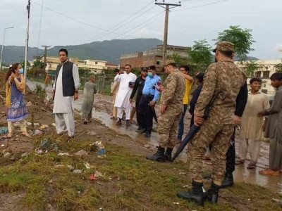 several areas of twin cities flooded following cloudburst several areas of twin cities flooded following cloudburst