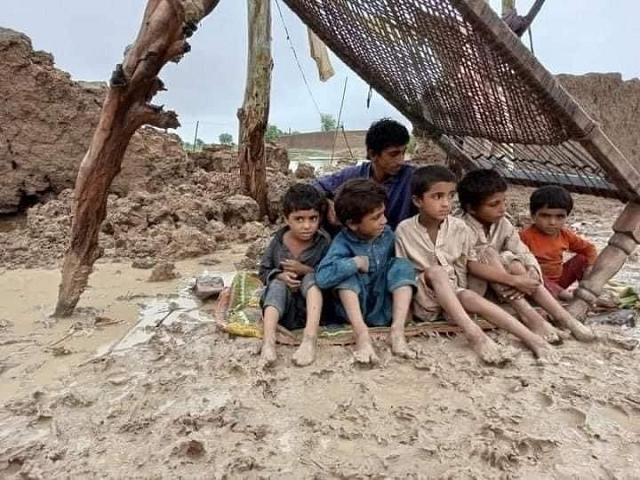 countless villages have been washed away by floods triggered by the incessant rain in sindh photo express