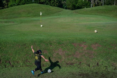 sole in one players get a kick out of footgolf