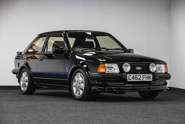 a 1985 ford escort rs turbo s1 car formerly driven by the late princess diana offered for sale via silverstone auctions on august 27 2022 is seen in this undated handout photo taken in an unknown location photo reuters