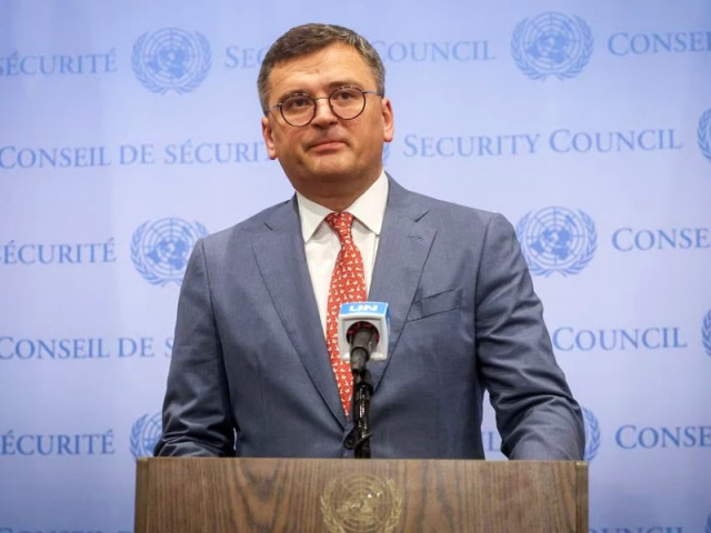 ukrainian minister of foreign affairs dmytro kuleba speaks to the press before arriving at a un security council meeting on the situation in ukraine at the un headquarters in new york city us july 17 2023 photo reuters ukrainian minister of foreign affairs dmytro kuleba speaks to the press before arriving at a un security council meeting on the situation in ukraine at the un headquarters in new york city us july 17 2023 photo reuters
