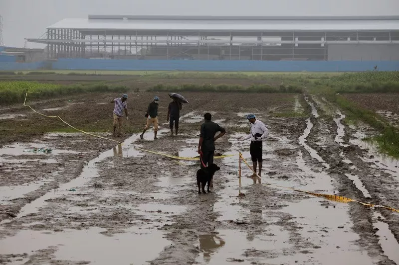 forensic team members work at the site where a stampede occurred in hathras district of uttar pradesh india july 3 2024 photo reuters forensic team members work at the site where a stampede occurred in hathras district of uttar pradesh india july 3 2024 photo reuters