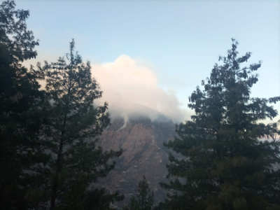 forest fire rages on ayubia hills forest fire rages on ayubia hills