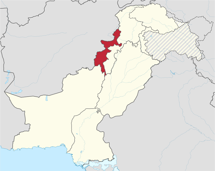 former location of the federally administered tribal areas photo wikimedia commons