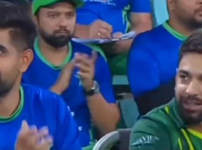 hit more chachu haris babar share a chuckle during iftikhar s innings