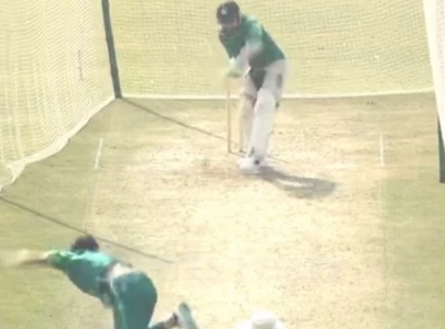 watch pakistan s test batters struggle against kashif ali s bowling