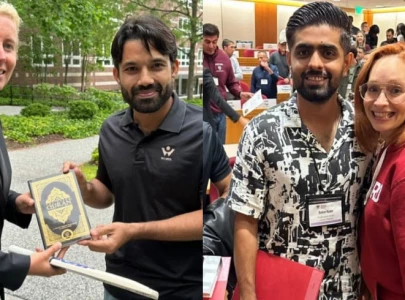 rizwan gifts holy quran to harvard teacher babar inspires classmate