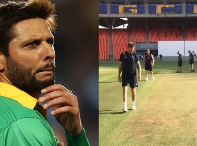 does ahmedabad s pitch hurl fire or is it haunted afridi questions pcb