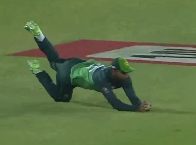 watch fakhar zaman takes staggering running catch in asia cup opener