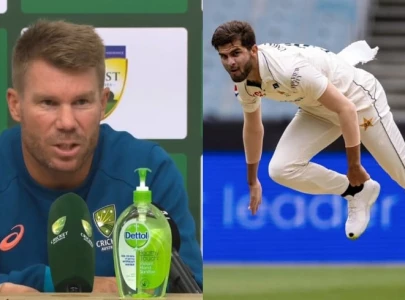 warner acknowledges shaheen s brilliance in melbourne test opener