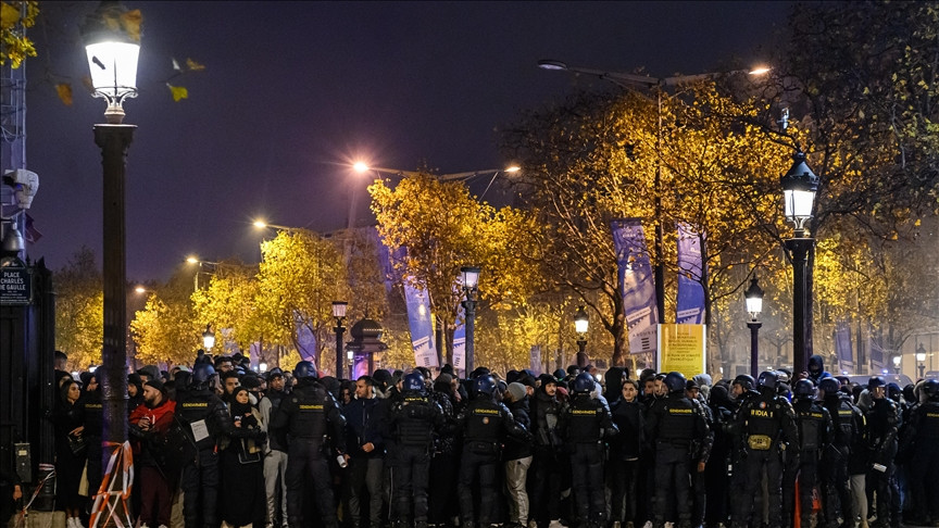 france vs morocco paris police on high alert over fears of violence in world cup semifinal photo anadolu agency