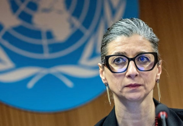 francesca albanese un special rapporteur on human rights in the palestinian territories in geneva switzerland march 26 2024 photo reuters