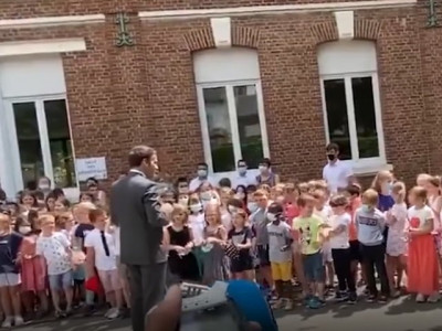 how s the slap you got child embarrasses macron during school visit how s the slap you got child embarrasses macron during school visit