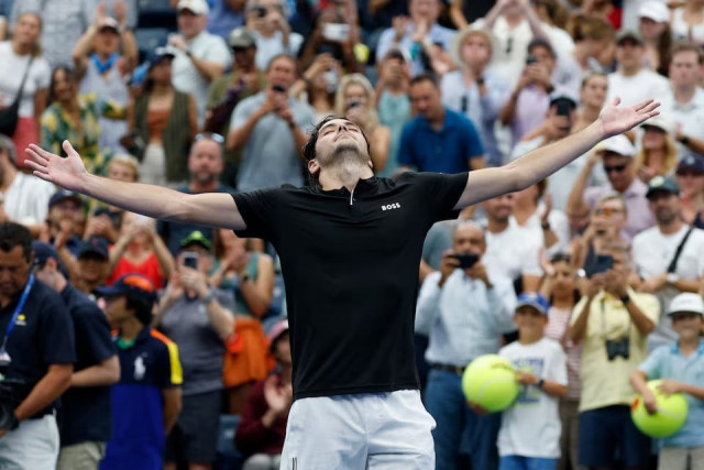 fritz rallies from slow start to defeat ruud at us open fritz rallies from slow start to defeat ruud at us open