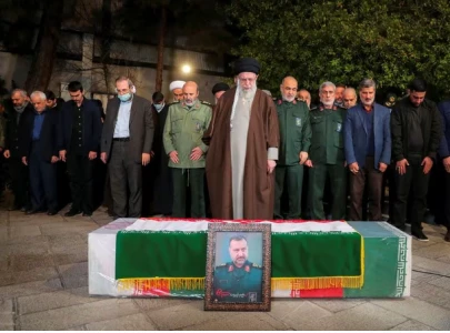 iran s supreme leader leads funeral prayers for senior guards adviser iran s supreme leader leads funeral prayers for senior guards adviser