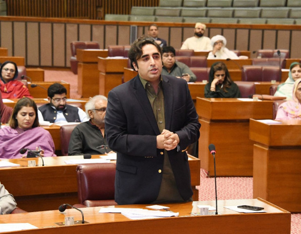 foreign minister bilawal bhutto zardari addressing the national assembly in islamabad on april 26 2023 photo twitter naofpakistan foreign minister bilawal bhutto zardari addressing the national assembly in islamabad on april 26 2023 photo twitter naofpakistan