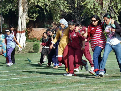 sports event held for female teachers