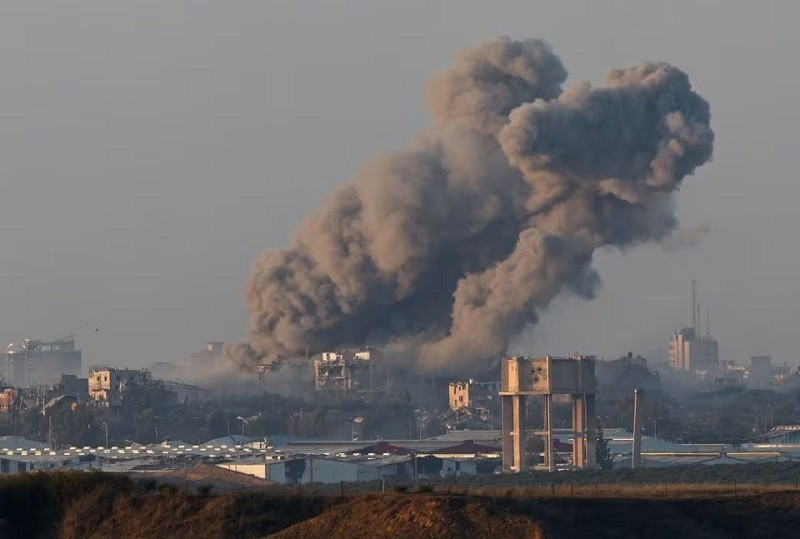 smoke rises over gaza as seen from southern israel december 6 2023 photo reuters