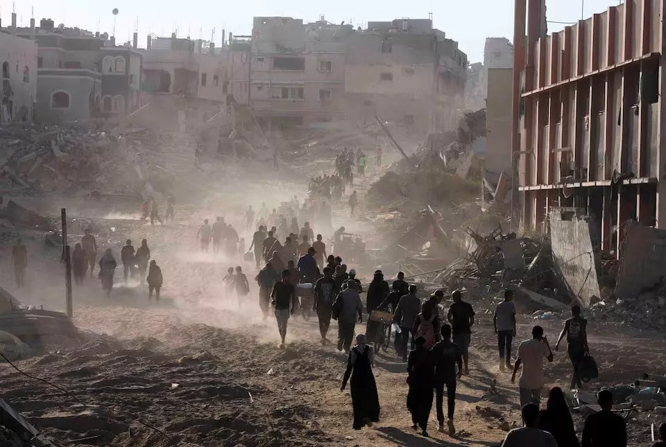 khan younis in ruins as israeli forces pull out heavy casualties reported khan younis in ruins as israeli forces pull out heavy casualties reported