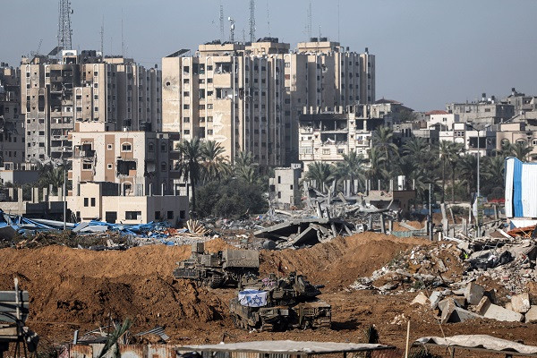 israeli tank operates amid the ongoing conflict between israel and the palestinian resistance group hamas in gaza photo reuters