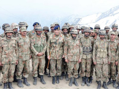 gen kayani visits troops in azad kashmir