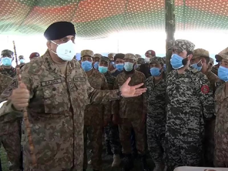 coas general qamar javed bajwa spent first day of eidul azha with army troops stationed near pak afghan international border screengrab coas general qamar javed bajwa spent first day of eidul azha with army troops stationed near pak afghan international border screengrab