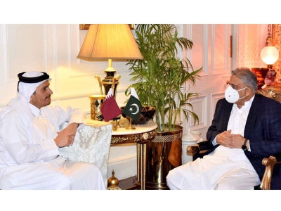 pakistan committed to work for afghan peace coas tells qatari royal