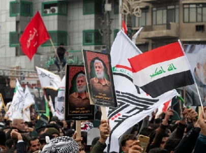 thousands rally in iraq to mark 2020 killing of iran general