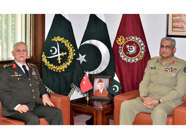 commander turkish land forces general umit dundar calls on coas general qamar javed bajwa at ghq photo ispr commander turkish land forces general umit dundar calls on coas general qamar javed bajwa at ghq photo ispr