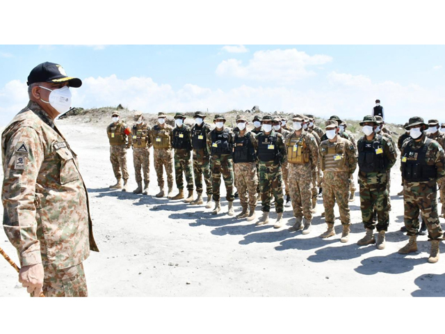 coas says fencing will further enhance security of public in both north and south waziristan photo ispr