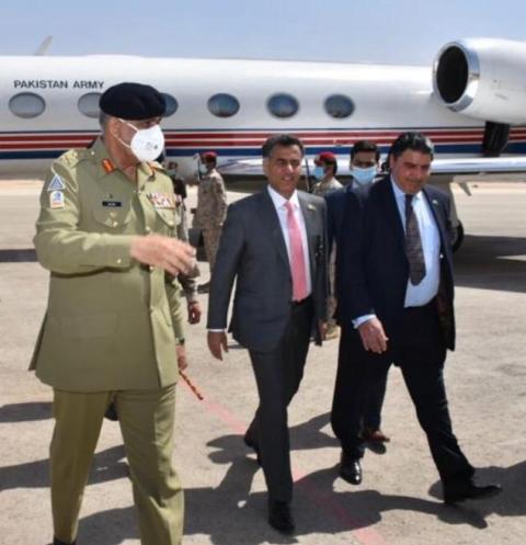 chief of army staff general qamar javed bajwa arrives in riyadh on august 17 2020 photo express