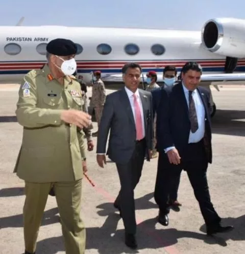 chief of army staff general qamar javed bajwa arrives in riyadh on august 17 2020 photo express chief of army staff general qamar javed bajwa arrives in riyadh on august 17 2020 photo express