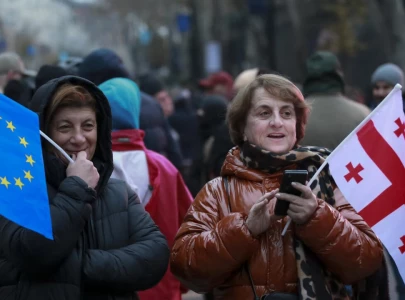 georgia pro eu protesters defiant as thousands rally