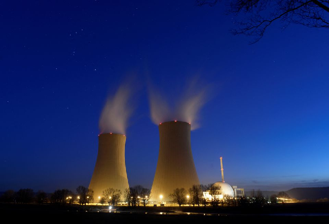 a long time exposure picture shows the nuclear power plant in grohnde germany march 5 2013 photo reuters