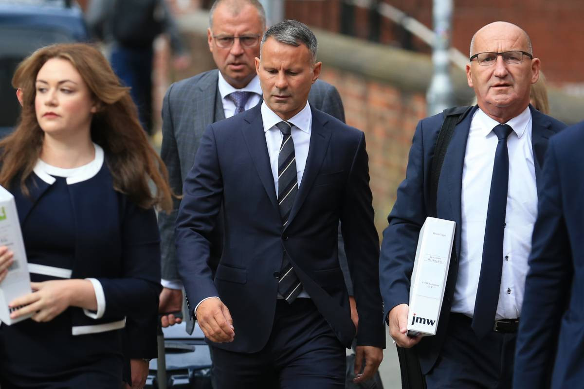 Photo of Giggs 'headbutted' ex-girlfriend in face, court hears