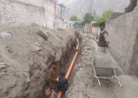 historic moment gilgit gets its first ever sewerage system project