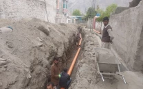 historic moment gilgit gets its first ever sewerage system project